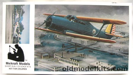 Meikraft Models 1/72 Beechcraft Staggerwing D-17S - (YC-43 / UC-43 / GB-1 and Traveller I) RAF or USAF, 1804 plastic model kit